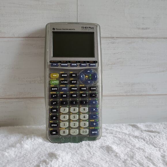 TI 83 Plus Silver Edition Texas Instruments Graphing Calculator - Picture 1 of 9